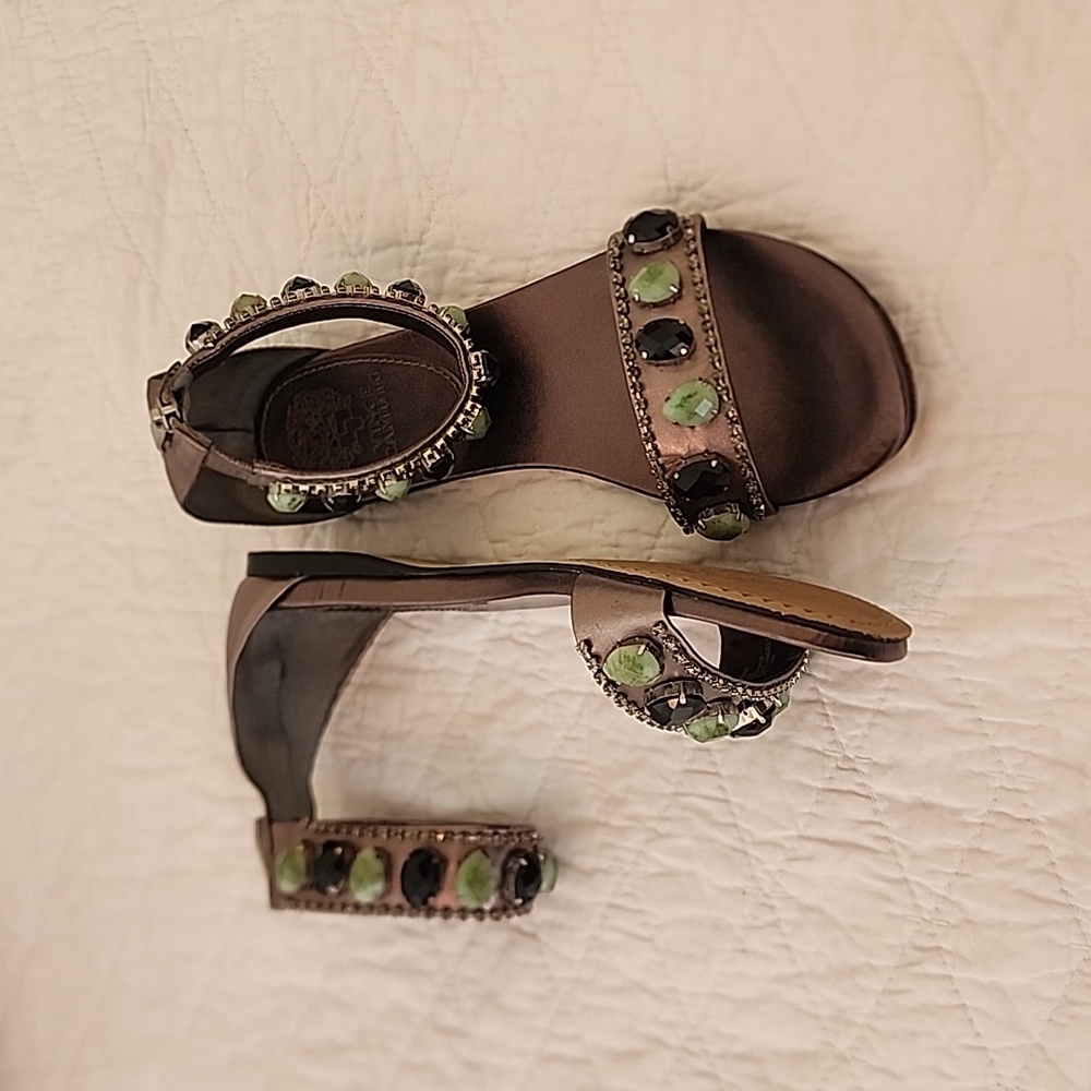 Vince Camuto Bejeweled Ankle Sandals